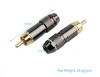 Kontak Audio Gold Plated RCA Phono Plugs - Solder Fit (Pair)