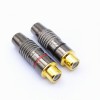 Kontak Audio Gold Plated Female RCA Phono Plugs - Solder Fit (Pair)