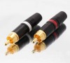 Neutrik REAN Heavy Duty RCA Phono Plugs - Pair